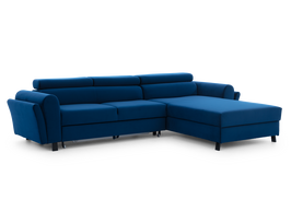Kampinė sofa - lova Mariall Riviera 81, mėlyna sp., dešininė, 200 x 288 cm x 92 cm