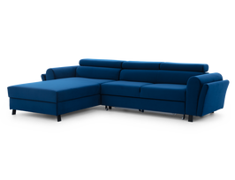 Kampinė sofa - lova Mariall Riviera 81, mėlyna sp., kairinė, 200 x 288 cm x 92 cm