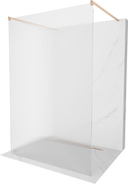 Dušo sienelė Mexen Kioto Walk-in, 120 cm x 200 cm, brushed copper sp./grūdintas