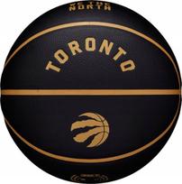 Krepšinio kamuolys Wilson NBA Team City Collector Toronto Raptors, 7 dydis, aukso sp./juoda sp.