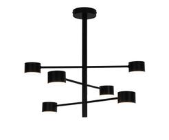 Šviestuvas kabinamas Domoletti Luca P19070-6CL, LED, 3000 °K, 6 x 4 W, juoda sp.