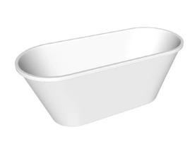 Vonia, laisvai pastatoma SPN Torino BT-541, 164.5 cm x 68 cm x 62 cm, ovalas, balta sp.