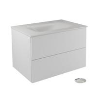 Vonios spintelė su praustuvu Besco Akya Classic, balta sp., 52.5 cm x 66 cm x 50.7 cm