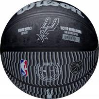 Krepšinio kamuolys Wilson NBA Player Icon Victor Wembanyama, 7 dydis, juoda sp.
