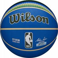 Krepšinio kamuolys Wilson NBA Team City Collector Milwaukee Bucks, 7 dydis, mėlyna sp.