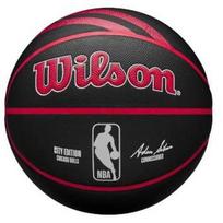 Krepšinio kamuolys Wilson NBA Team City Collector Chicago Bulls, 7 dydis, juoda sp./raudona sp.