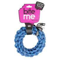 Žaislas šuniui, virvinis Europet Bernina Bite Me, Ø 18 cm, mėlyna sp.