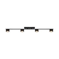 Šviestuvas lubų Domoletti Luca P19070-4TU, LED, 3000 °K, 4 x 4 W, juoda sp.