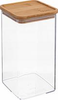 Birių produktų indas 5five Simply Smart Eske, 1.5 l, 10.4 cm x 10 cm, skaidri sp./ruda sp.