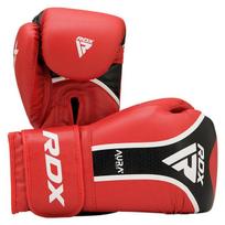 Bokso pirštinės RDX Sports Aura Plus T-17, juoda sp./raudona sp., 10 oz