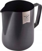 Puodelis pienui Espresso Gear, 350 ml, Ø 7 cm, juoda sp., nerūdijantysis plienas