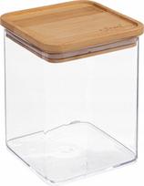 Birių produktų indas 5five Simply Smart Eske, 1 l, 10 cm x 10 cm, skaidri sp./rusva sp.