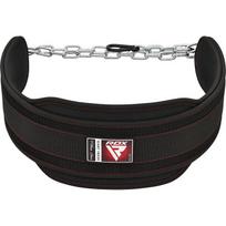 Sunkiosios atletikos diržas RDX T7 Pro Dipping Belt, juoda sp., Universalus