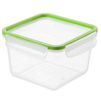 Dėžutė maistui Rotho Click&Lock, 1.4 l, 16 cm x 16 cm, skaidri sp./žalia sp.