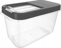 Birių produktų indas Orion, 10 l, skaidri sp./pilka sp.