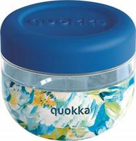 Dėžutė maistui Quokka Blue Peonies, 0.5 l, 10.5 cm x 10.5 cm, mėlyna sp.