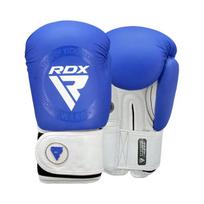 Bokso pirštinės RDX Sports Wako T1, balta sp./mėlyna sp., 18 oz