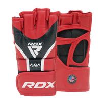 MMA pirštinės RDX Sports Aura Plus T-17, juoda sp./raudona sp., L
