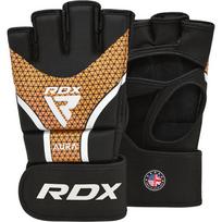 MMA pirštinės RDX Sports Aura Plus T-17, aukso sp./juoda sp., XL
