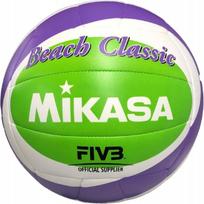 Tinklinio kamuolys Mikasa Beach Classic BV543C-VXB-VLG, 5 dydis, balta sp./žalia sp./violetinė sp.