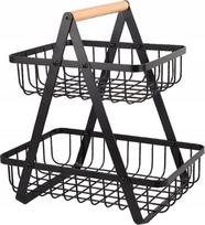 Vaza vaisiams Elitehoff E-8084, 30 cm x 32 cm, 18 cm, Juoda sp.