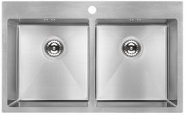 Virtuvinė plautuvė Laveo Marmara SAM_020T, Inox, nerūdijantysis plienas, 78 cm x 48 cm x 19 cm, inox sp.