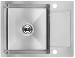 Virtuvinė plautuvė Laveo Marmara SAM_013T, Inox, nerūdijantysis plienas, 57 cm x 44 cm x 19 cm, inox sp.