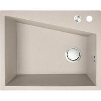 Virtuvinė plautuvė Laveo Grenada SBG_410T, Beige, granitas, 60 cm x 48 cm x 20 cm, beige
