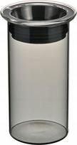 Birių produktų indas Hario Colors Canister, 0.4 l, 8 cm x 8 cm, pilka sp.
