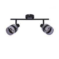 Šviestuvas lubų Candellux Lighting Yuki, E14, 2 x 15 W, juoda sp./pilka sp.