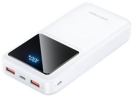 Nešiojamas įkroviklis (Power bank) Vention FHLW0, 20000 mAh, 22.5 W, balta sp.
