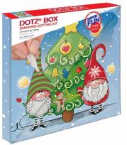 Deimantinė mozaika Diamond Dotz Christmas Elves, raudona sp./žalia sp./žydra sp.