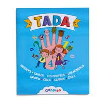 Knygelė Geniuso Tada Numbers, RUS, EN, DE, Prancūzų, Ispanų, Vengrų, Čekų, Slovakų, mėlyna sp.