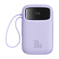 Nešiojamas įkroviklis (Power bank) Baseus QPow 2, 10000 mAh, 30 W, violetinė sp.