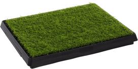 Tualetas šunims Flamingo Pelou Grass 523452, 63 cm x 51 cm juoda sp. / žalia sp.
