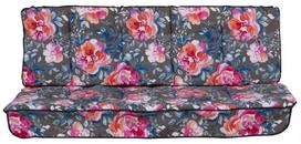 Lauko baldų pagalvė Patio Latina A091-23IB, mėlyna sp./pilka sp./raudona sp., 150 x 92 cm