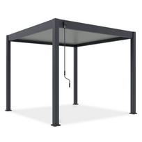Pavėsinė Pergola Elegance, 309 x 256 cm, antracito sp./šviesiai pilka sp.