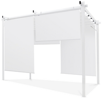 Pavėsinė Pergola Sprint Plus, 395 x 228 cm, balta sp.