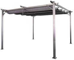 Pavėsinė Pergola Sprint, 395 x 228 cm, antracito sp./pilka sp.