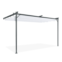 Pavėsinė Pergola Sprint Wall, 390 x 228 cm, antracito sp./balta sp.