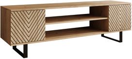 TV staliukas ADRK Lorello Herringbone, ąžuolo sp., 155 cm x 40 cm x 49 cm