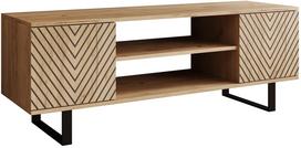 TV staliukas ADRK Lorello Herringbone, ąžuolo sp., 135 cm x 40 cm x 49 cm