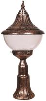 Pastatomas lauko šviestuvas Opviq BSU-68207-BKR-M2, 60W, E27, IP65, ruda sp., 27 cm x 60 cm
