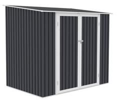 Sodo sandėliukas Kent, 149 cm x 222 cm x 194 cm, juoda sp./pilka sp.