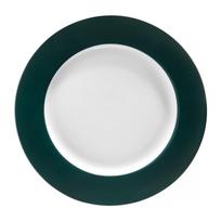 Lėkštė desertinė Ambition Aura Green, Ø 19 cm, balta sp./žalia sp.