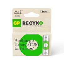 Įkraunamas elementas GP, AA, 1300 mAh, 2 vnt.