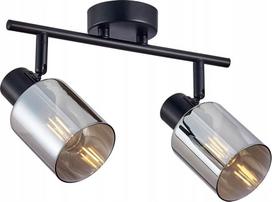 Šviestuvas lubų Italux Santia SPL-65342-2-BK-SG, E14, 2 x 40 W, skaidri sp./pilka sp.