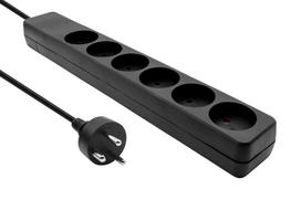 Buitinis ilgintuvas MicroConnect, 5 m, 6 lizdų