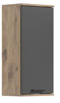 Pakabinama vonios spintelė MC Akcent Mason X12B8723, ruda sp./pilka sp., 24 cm x 37 cm x 77 cm