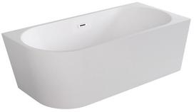 Vonia, laisvai pastatoma Besco Zoya, 150 cm x 75 cm x 58 cm, dešininė, balta sp./chromo sp.